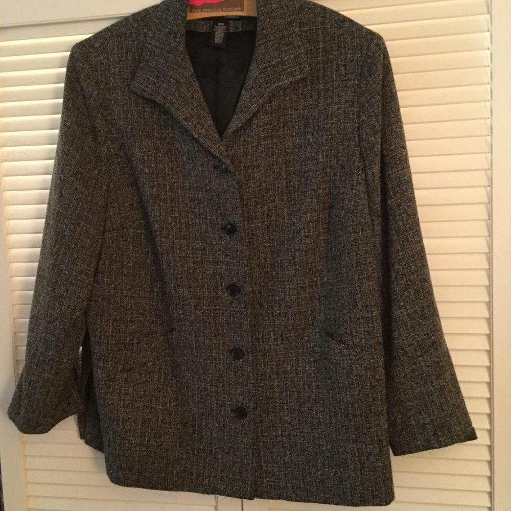 Norton McNaughton Woman Tweed Blazer Size 18W
